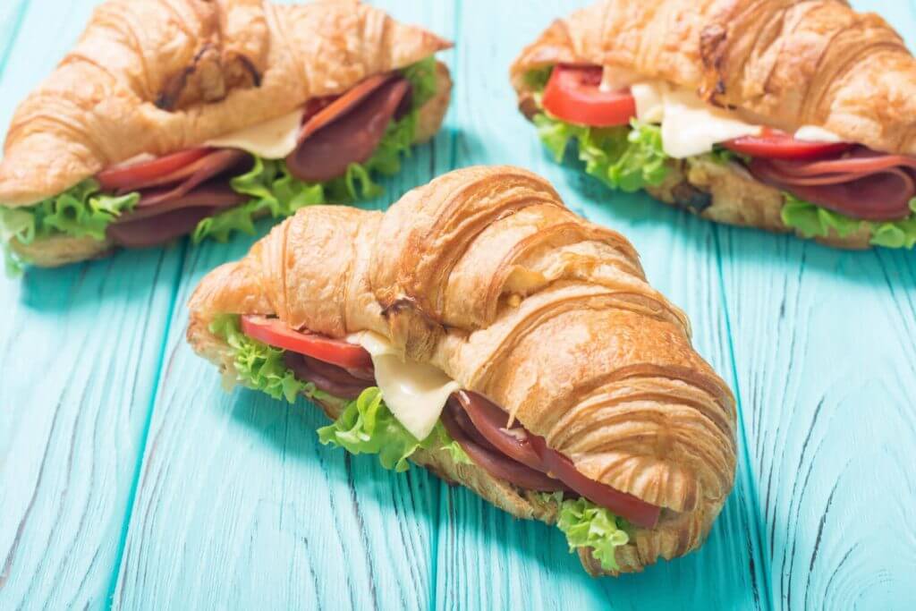 Croissant sandwiches